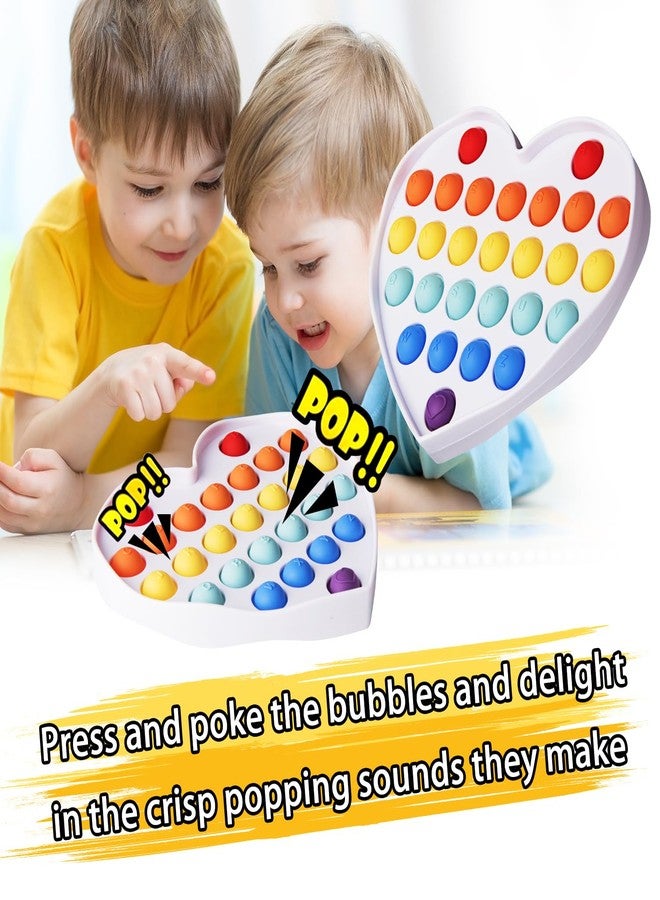 Cucue Simple Fidget Pop Toys - Portable, Calming Sensory Hand Toys for Fun & Stress Relief - Soft & Flexible Food-Grade Silicone Materials Keychain - Durable Poppers for Kids & Adults (Pack of 3) - Image 2